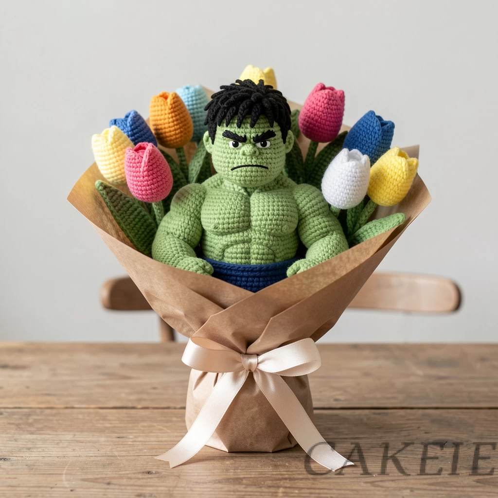 Hulk Crochet Flower Bouquet